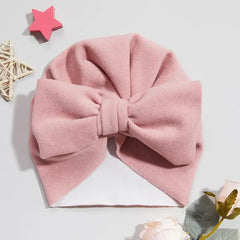 PATPAT Baby / Toddler Solid Bowknot Hat light red