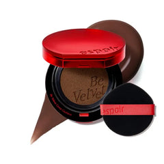 Espoir Be Velvet Cushion Foundation | Quick and Easy Coverage with Long-lasting Color by Zero Oxidation, Velvety Smooth Finish & Lightweight Formula, Vegan, Korean Makeup - 0.46 oz