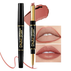 Kaely 2-in-1 Lip Liner & Lipstick Set Kit for Women, Matte Lips Kit with Lip Liner Lip Stains Long Lasting Waterproof 24 Hour Lipstick and Lip Liners Combo Lipliners Pencil Set