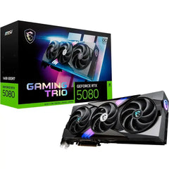 MSI NVIDIA GeForce RTX 5080 16G GAMING TRIO OC 16GB GDDR7 Graphics Card (G5080-16GTC)