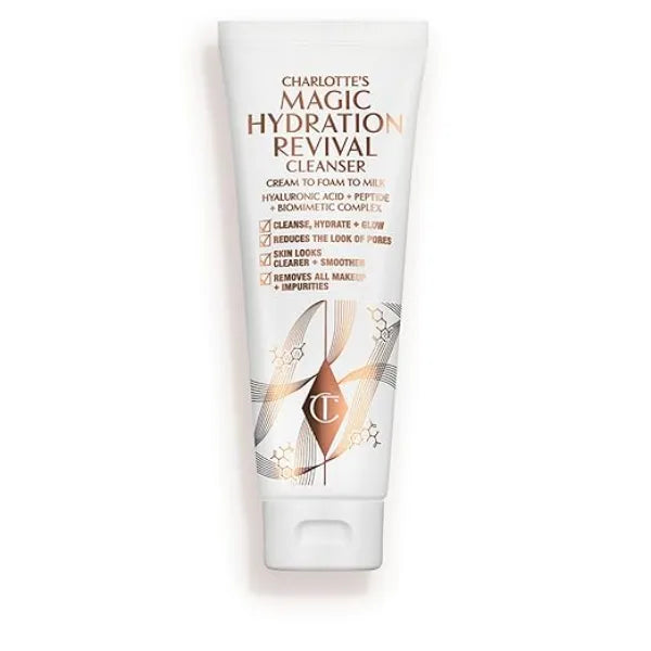 Charlotte Tilbury Magic Hydration Revival Cleanser – Gentle Foaming Face Wash for Hydrated, Refreshed Skin