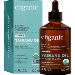 Cliganic Organic Tamanu Oil 2, 4oz, 100% Pure - For Face, Hair & Skin | Natural Cold Pressed, Hexane-Free
