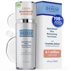 Dr. Denese SkinScience HydroShield Ultra Moisturizing Face Serum – Retinol & Ceramide Formula for Deep Moisture, Radiant Smooth Skin, Fine Line Care