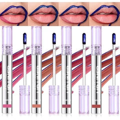 BANGFENG 4Pcs Peel Off Lip Liner Stain Set Long Lasting, Smudge Proof, Waterproof Nude Matte Lip Tint, Non Fading Peel Off Lip Color, Effortless Precision & Full Coverage, 24H Color Hold