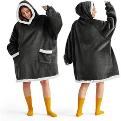 Bedsure Blanket Hoodie, Wearable Blanket for Adults & Kids as Gifts for Women Men, Mothers Day Hoodie Gifts for Mom Birthday, Ultra Violet, Standard