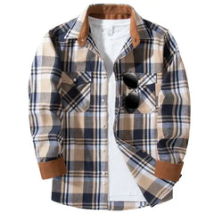 SWISSWELL Mens Flannel Plaid Shirts Casual Button Down Flannel Plaid Shackets for Men Long Sleeve Casual Plaid Jackets