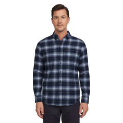 Chaps Men's and Big Men's Comfort Stretch Flannel Shirt
