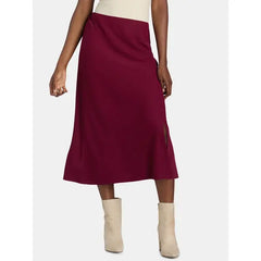 Time and Tru Women's Midi Slip Skirt