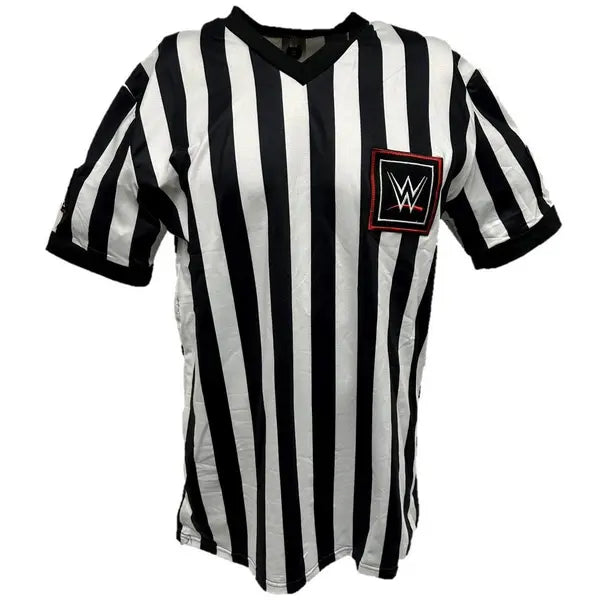 WWE Men's Referee Logo Short Sleeve V Neck T Shirt