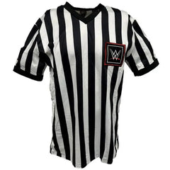 WWE Men's Referee Logo Short Sleeve V Neck T Shirt