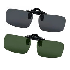 Joopin 2 Pairs Polarized Clip On Sunglasses Over Eyeglasses for Men Women UV Protection