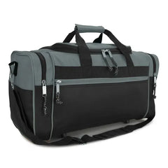 DALIX 21" Blank Sports Duffle Bag Gym Bag Travel Duffel with Adjustable Strap in Purple