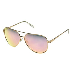Foster Grant Women's Aviator Fashion Sunglasses Rose Gold