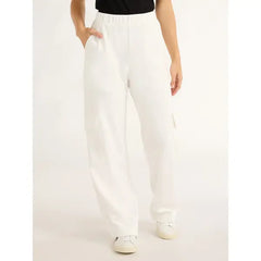 Free Assembly Women's Wide Leg Knit Cargo Pants, 30” Inseam