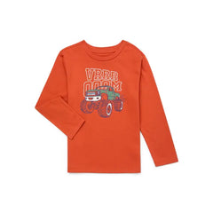 365 Kids by Garanimals - Boys' Long Sleeve Graphic Tee