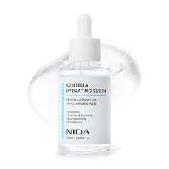 NIDA Centella Hydrating Serum Centella Asiatica, Hyaluronic Acid Hydration, Calming & Soothing, Skin Balancing, Skin Barrier 1.69 fl. oz., 50ml