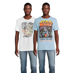 Star Wars Men's Vintage Graphic Tee, 2-Pack