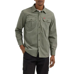 Wrangler® Men's and Big Men's Relaxed Fit Long Sleeve Woven Shirt