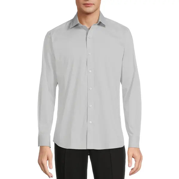 George Men's Classic Dress Shirt with Long Sleeves