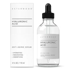 Asterwood Hyaluronic Acid Serum for Face Plumping, Anti Aging, Hydrating Fragrance Free