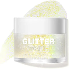 LANGMANNI Holographic Body Glitter Gel for Body, Face, Hair and Lip.Color Changing Glitter Gel Under Light.
