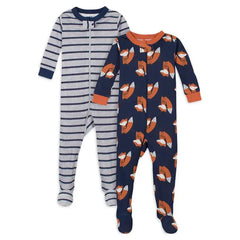 Gerber Baby & Toddler Neutral Snug Fit Footed Cotton Pajamas
