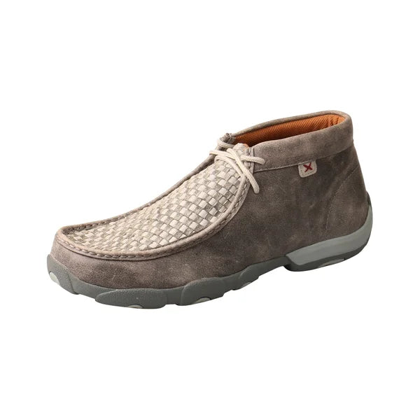 Twisted X Men's Woven Driving Moccasin Shoes Moc Toe Grey 13 EE US