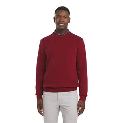 Chaps Men's & Big Men's Solid Cotton Crewneck Sweater