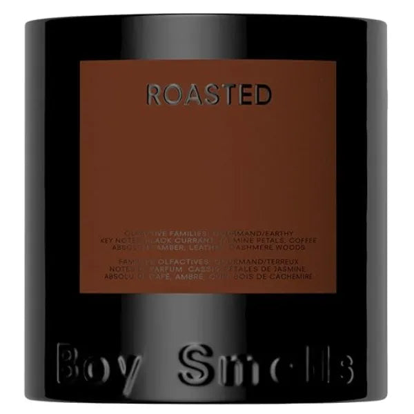 Boy Smells Roasted Candle Coffee, Leather & Cashmere Woods Earthy Gourmand Scent Vegan Soy Wax Blend 50+ Hour Burn 8.5 oz