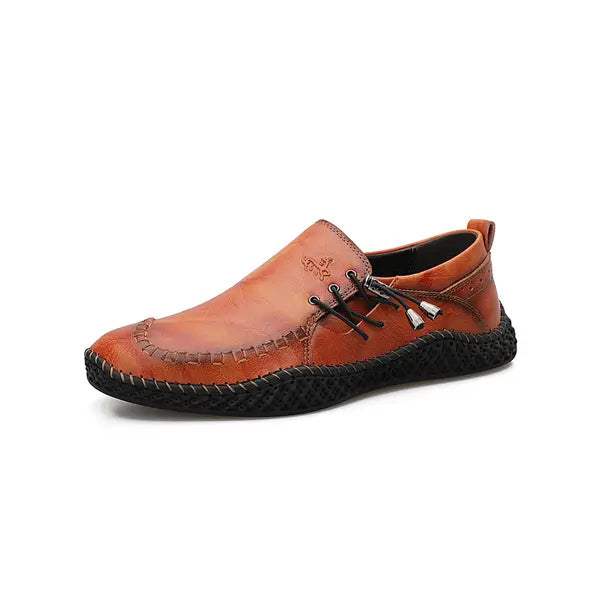 Frontwalk Mens Flats Slip On Loafers Comfort Casual Shoes Driving Non-Slip Business Shoe Men Stitching Moccasins