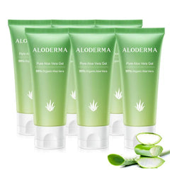 Aloderma 99% Organic Aloe Vera Gel for Face Made within 12 Hours of Harvest, Natural Hydrating Pure Aloe Vera for Soothing Skincare, Moisturizing Aloe Gel for Skin, Face, Sensitive Skin, 4 oz