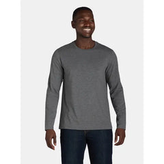 Athletic Works Men's and Big Men’s Tri-Blend Active Tee with Long-Sleeves