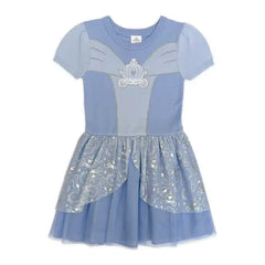 Girls Disney Princess The Little Mermaid Ariel Cosplay Short Sleeve Sweater Dress