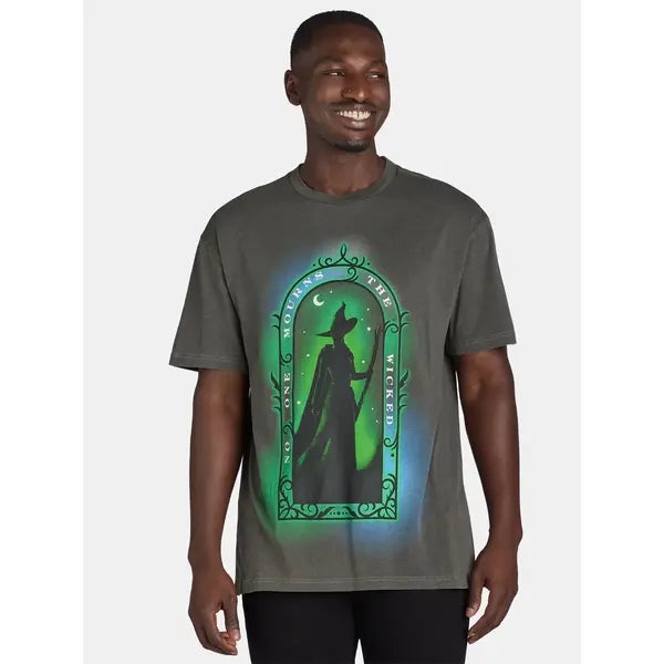 Wicked, Men's & Big Men's Airbrush Wicked Mourn Graphic T-Shirt