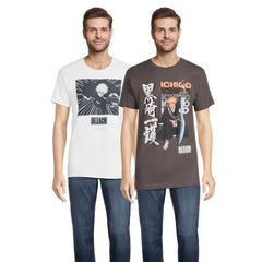 Bleach Men's & Big Men's Graphic Tee Shirts, 2-Pack