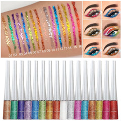 TYTSPEASY 16 Color Shiny Golden Onion Powder Liquid Colorful Shiny Film Shiny Shadow Pen Make Up Sets For Women Olivy Makup Under Eye Powder Lapiz De Ojos Hudabeauty