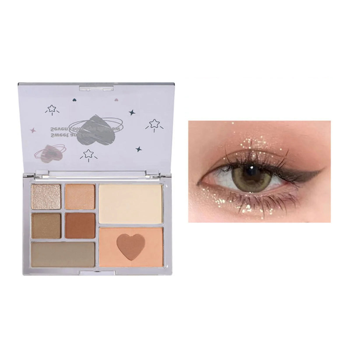 Hunyinhhh Neutral Eyeshadow 7 Highly Pigmented Cool Toned Colors For Everyday Looks Travel Size Eye Shadow Makeup Witch Makeup Travel-Sized Mini Eyeshadow Zoeva Hudabeauty Brochas