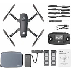 Holy Stone HS720E 4K Drone with UHD Camera, GPS, 46 Min Flight Time, Brushless Motor, 5GHz FPV, Auto Return – Black