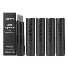 Harry's Black Lip Balm for Men, Hydrating Lip Balm with Natural Finish - Korean Skincare Technology with Meadowfoam Oil