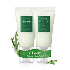 AROMATICA Rosemary Scalp Scrub 5.82oz / 165g, Scalp Treatment, Scalp Exfoliator with Salt Scrub for Oily Scalp, Dandruff, Build Up Remover