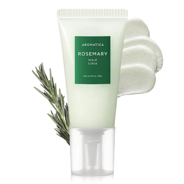 AROMATICA Rosemary Scalp Scrub 5.82oz / 165g, Scalp Treatment, Scalp Exfoliator with Salt Scrub for Oily Scalp, Dandruff, Build Up Remover