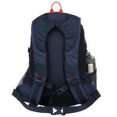 Outdoor Products Vortex 30L Backpack with Water Bottle, Durable Blue Polyester Backpack for Adults and Teens