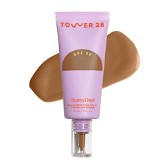 Tower 28 SunnyDays SPF 30 Tinted Moisturizer - 2-in-1 Buildable Coverage Foundation + Mineral Sunscreen for Face - Zinc Oxide, Aloe & Prickly Pear for Sensitive Skin