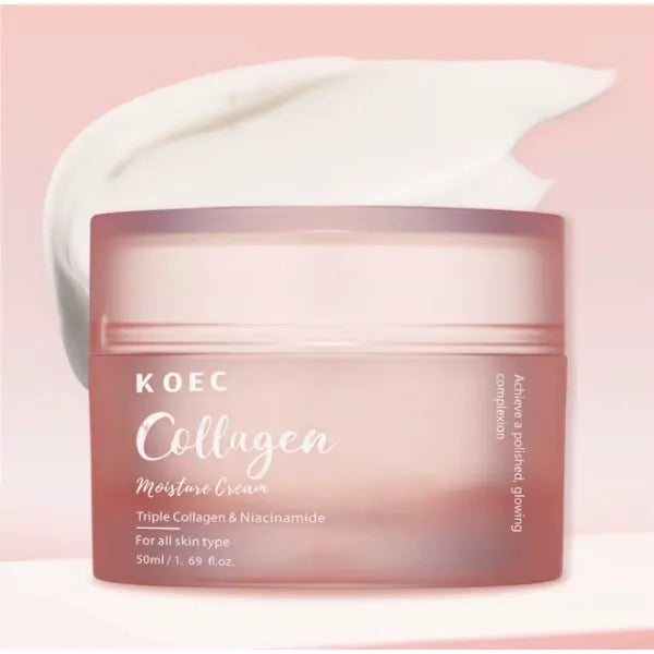 KOEC Triple Collagen Moisturizer with Niacinamide & Hyaluronic Acid – For Smooth, Youthful Skin