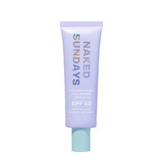 Naked Sundays SPF 50+ Mineral Sunscreen, Hydrating SPF with Zinc Oxide, Primer & Sheer Tint, Mineral SPF for Healthy Glow