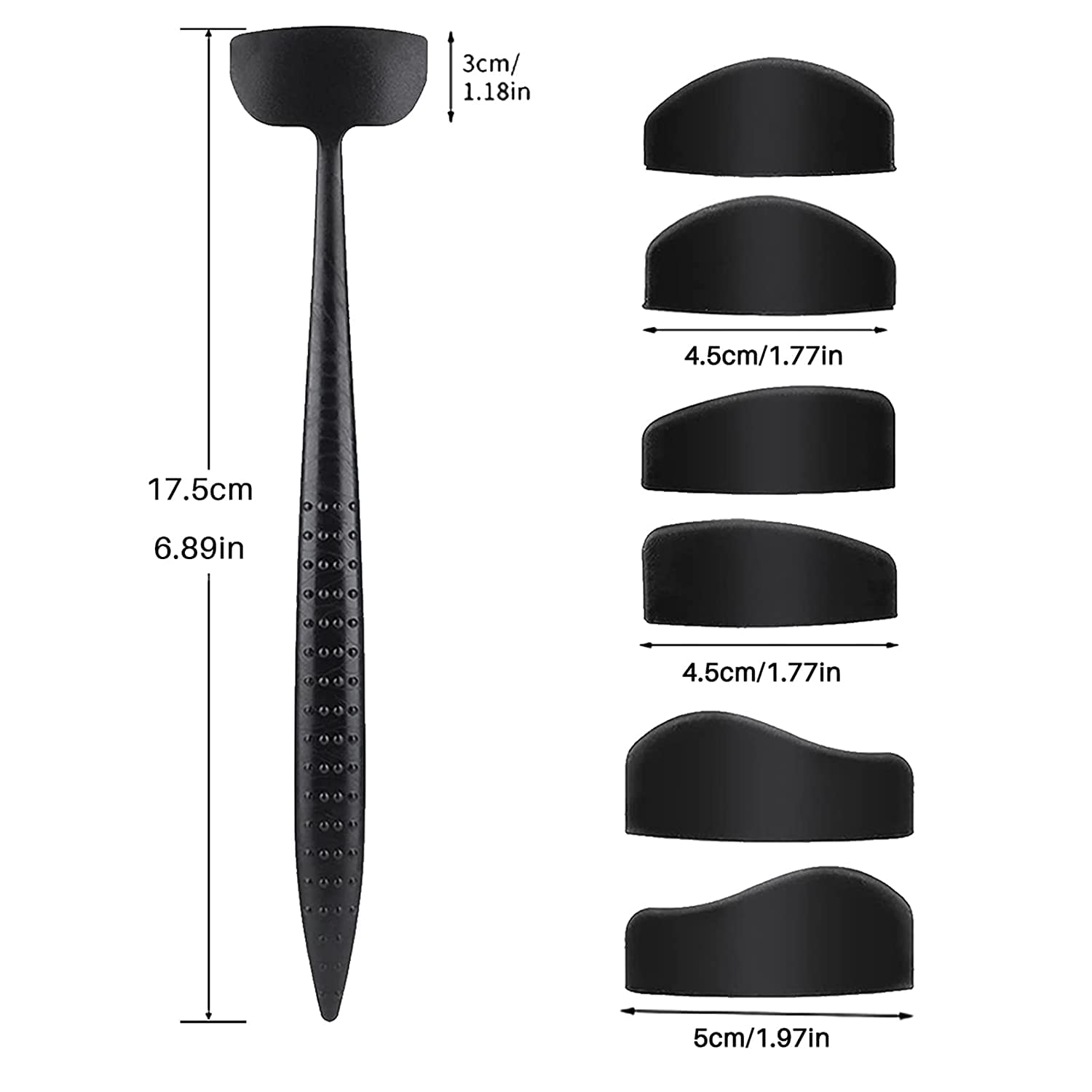 6 in 1 Eyeshadow Crease Line Kit, Eyeshadow Cut Crease Stamp Tool, Easy Eyeshadow Eyeliner Stencil Cut Stamp Applicator, Lazy Quick Reusable Eye Makeup Tool, Precision Line Kit with Applicator