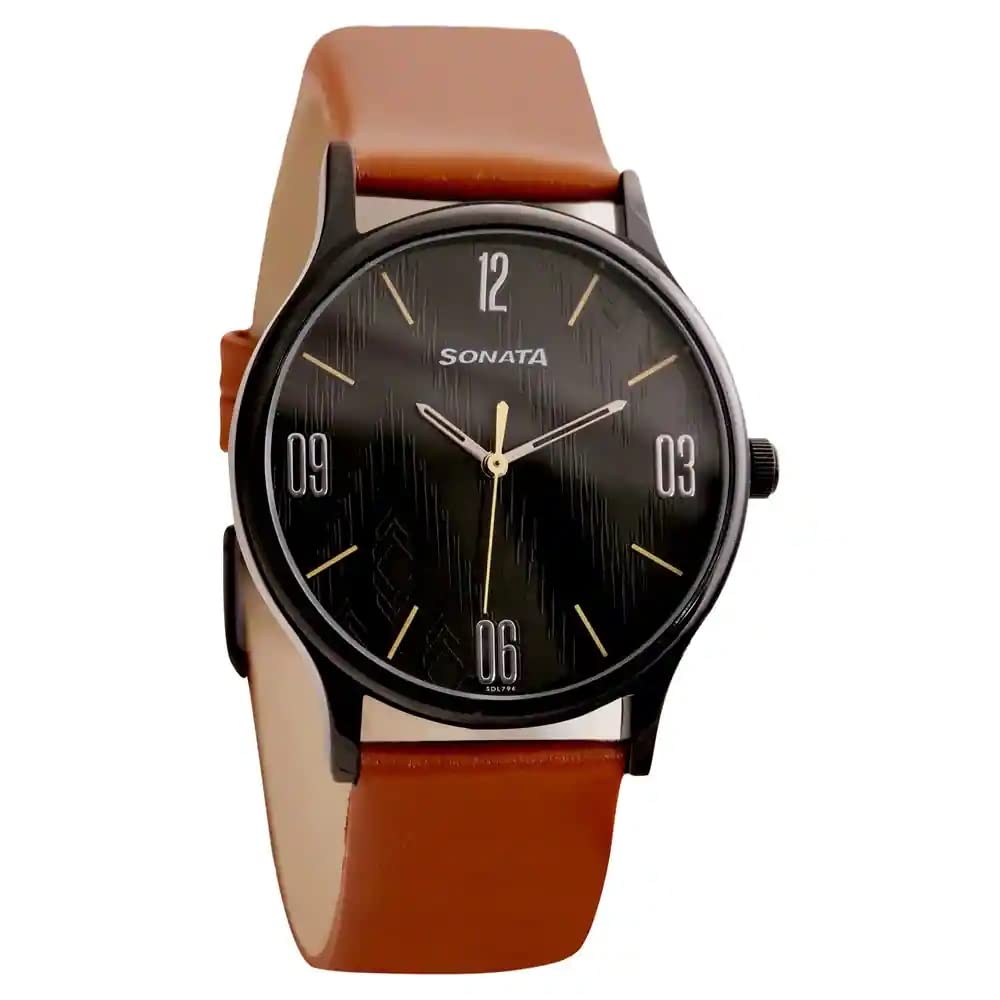 Sonata Knot Analog Mens Watch - 77105NL03
