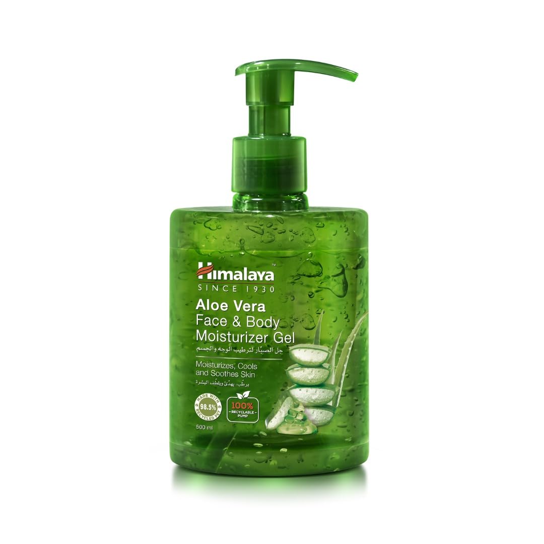 Himalaya Since 1930 Aloe Vera Gel Face & Body Moisturizer Gives Goodness of Natural Skin Conditioner to Skin -500ml