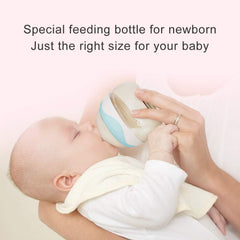 POTATO Breast Milk Baby Bottles for Newborn Baby PPSU Anti Colic Infant Bottles Wide Neck Breast-Like Slow Flow Breastfeeding Toddler Bottles-2pack (2.5oz/pc Blue)