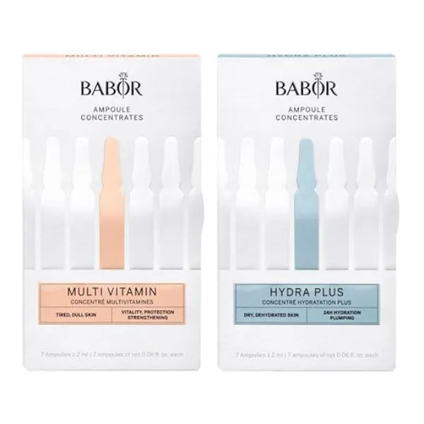 BABOR Multi Vitamin & Hydra Plus Ampoule Serum Concentrate Bundle